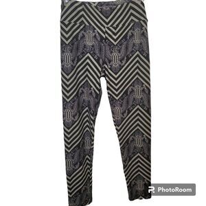 LuLaRoe Blue Chevron Eagle Patriotic Flag Leggings